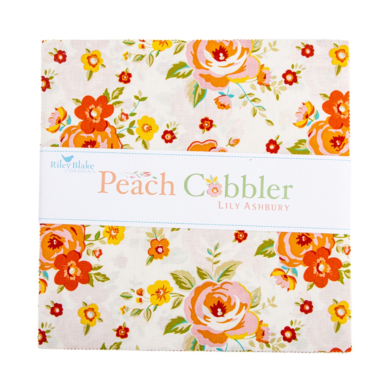 Peach Cobbler 10" Square Pack (Layer Cake / 10" Stacker) by Riley Blake (10-17420-42)